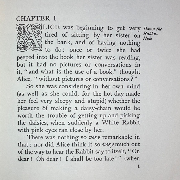 Alice's Adventures in Wonderland Illustrated Book rare vintage 1986 reprint - Picture 9 of 16